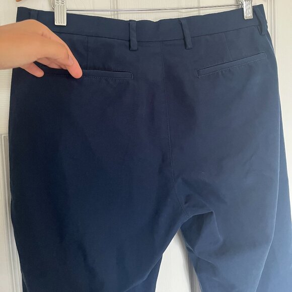 Old Navy Ultimate Tech Straight Trousers - Navy - Picture 8 of 8